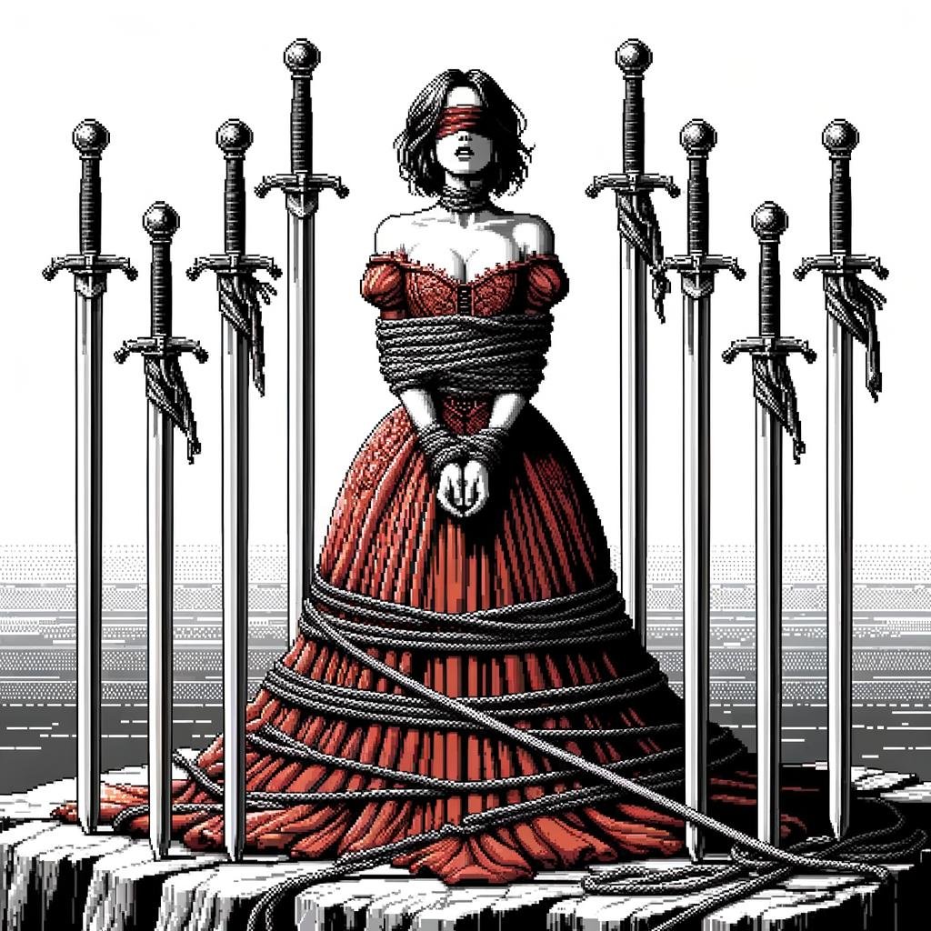 Eight of Swords Tarot Card