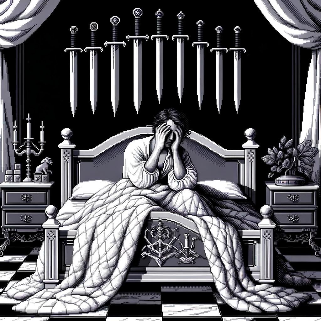 Nine of Swords Tarot Card