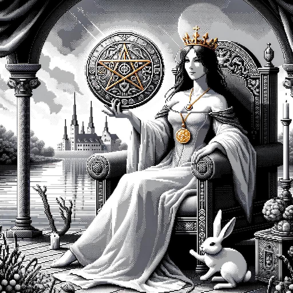 Queen of Pentacles Tarot Card