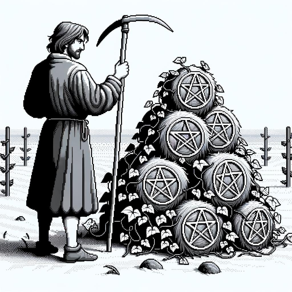 Seven of Pentacles Tarot Card