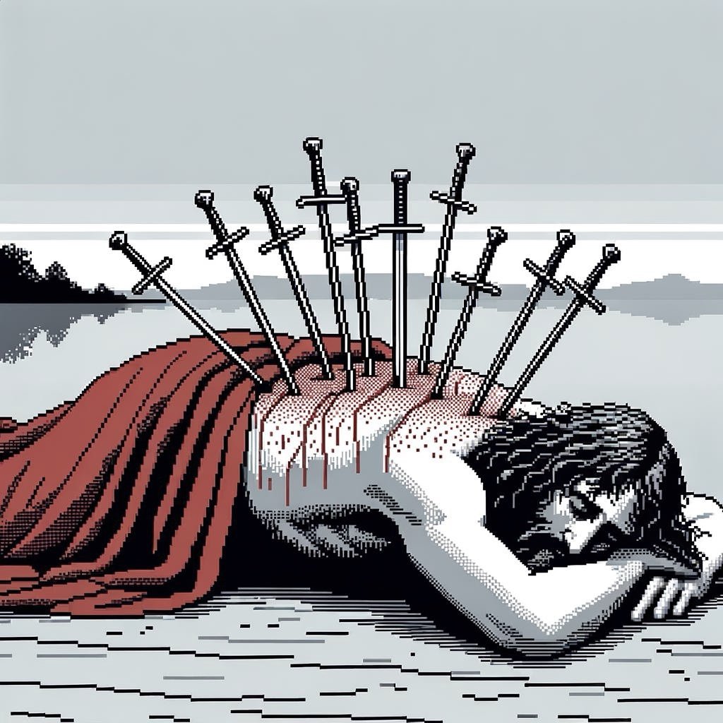 Ten of Swords Tarot Card