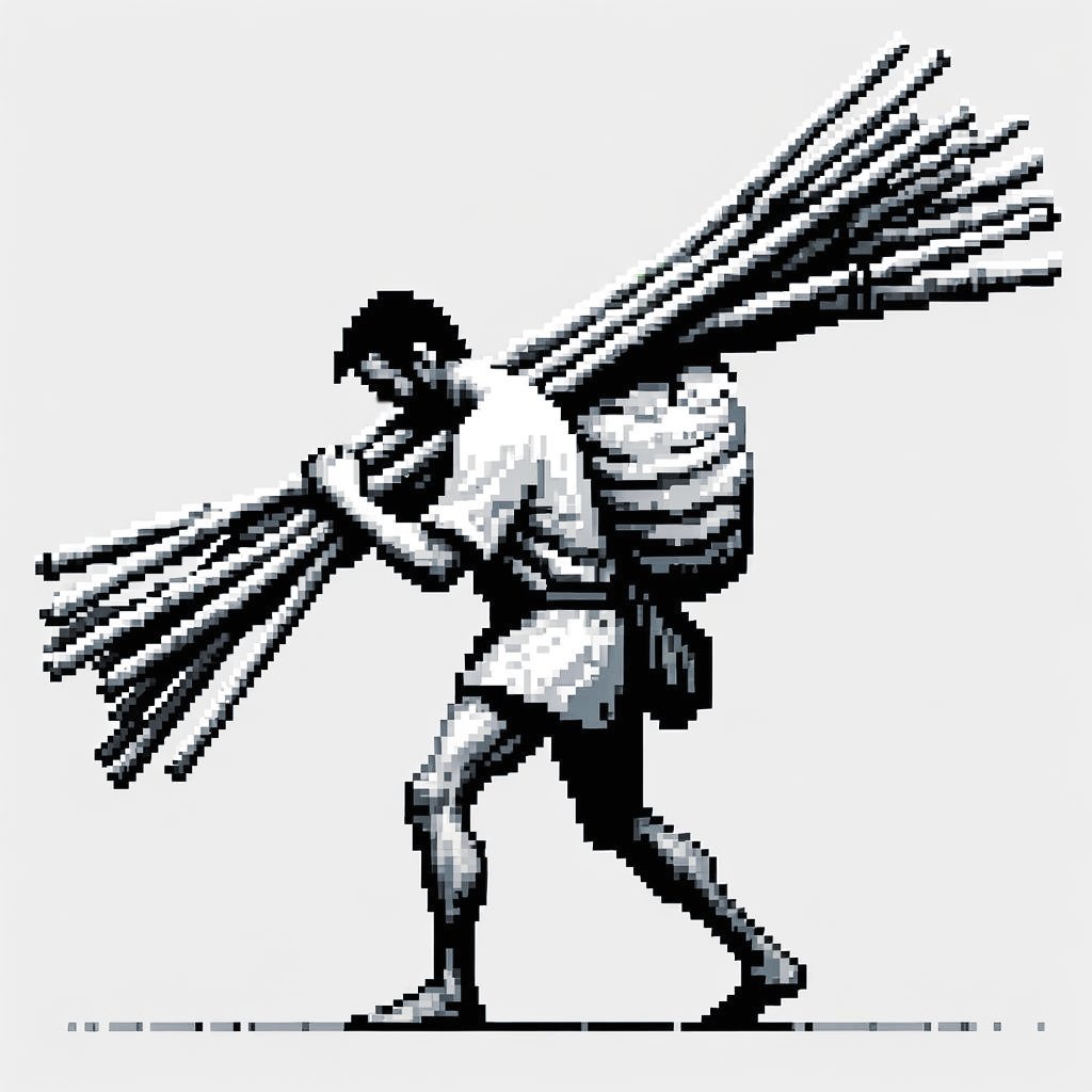 Ten of Wands Tarot Card