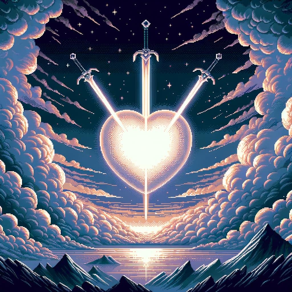 Three of Swords Tarot Card